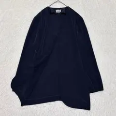 【9】ボタンレス カーディガン 羽織り ジャケット風 シンプル 無地 フォーマル