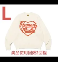 美品 HUMAN MADE Low Gauge Knit Sweater Lのサムネイル