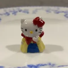 フェーブ キティ黄 フェーヴ ミニチュア 陶器 置き物 置物 猫ねこネコのサムネイル