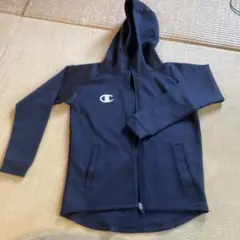 Champion 黒 フード付きパーカー