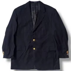 00s 古着 ローレン ラルフローレン 紺ブレ 金ボタン テーラードジャケット