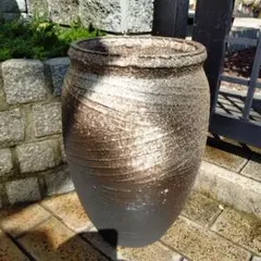 訳あり出品⤵⤵大容量‼️信楽焼傘立て  高さ５０cm 訳あり出品⤵⤵大容量‼️信楽焼傘立て 高さ50cm 玄関・屋外収納