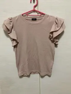 フリル袖 リブTシャツ 150cmのサムネイル