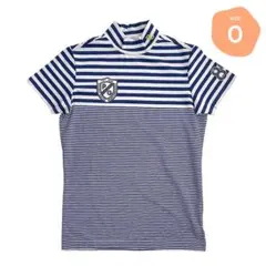 238 パーリーゲイツ 半袖モックネック 日本製 ボーダー サイズ0 S