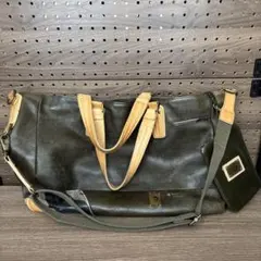 OSAM 本革 ボストンバッグ ブラウン ヴィンテージ - メルカリ