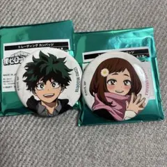 僕のヒーローアカデミア　ベースヤードトーキョー　缶バッジ　緑谷出久　麗日お茶子