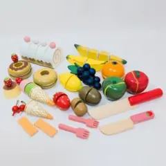 （ボーネルンド等）木製野菜＆果物＆キッチン＆ティーセット ボーネルンド等）野菜＆果物＆キッチン＆ティーセット