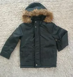GAP　ブラック ファー付きフードコート 120