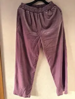 MAJESTIC LEGON コーデュロイ ワイドパンツ パープル