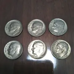 ダイム銀貨 19枚セット 品位900 本物保証 ダイム銀貨 19枚セット 品位900 本物保証 ダイム銀貨 19枚セット