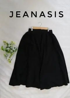 ジーナシス フレアスカート　ロングスカート ブラック