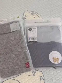 ユニクロ コットンメッシュタンクトップ＆ベビザらス みえないインナー 計4枚
