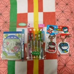 大分限定ハローキティ 文房具、キーホルダーセット