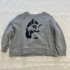 ローリーズファーム　アートプリント トレーナー グレー