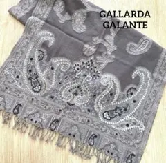 【美品】GALLARDA GALANTE 大判ストール　グレー