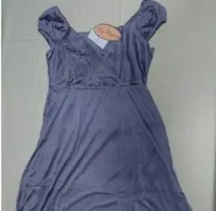 ウエストリボン　授乳機能付きフォーマルワンピース