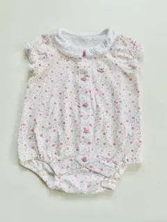 ミキハウス　花柄ロンパース 60cm