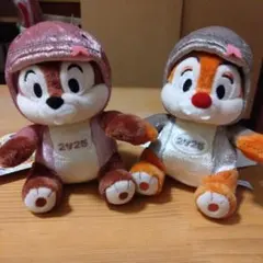 ディズニー2025 巳年　チップ　デール　ぬいぐるみバッチ 2体セット
