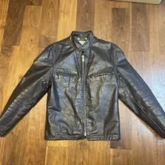 70年代 THIS GENUINE LEATHER GARMENT 本革のサムネイル