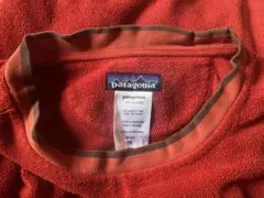 patagonia フリース men's M 赤　襟元傷みアリ