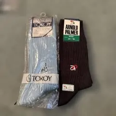 TOROY 水色ソックス & ARNOLD PALMER 黒ソックス
