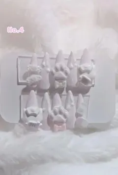 ネイルチップ ピンク 地雷 量産型 猫