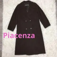 【Piacenza】ダブルブレスト ロングコート ブラウンのサムネイル