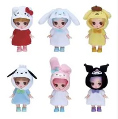 ぷちリカちゃん サンリオキャラクターズコレクション 6種コンプリートセット