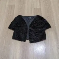 ミッシェルクラン　黒　ファーボレロ　38　結婚式に