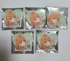 学マス ハート缶バッジ 紫雲清夏