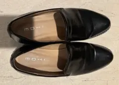 モヒMOHI本革ローファーフラットシューズスリッポン37ブラックのサムネイル