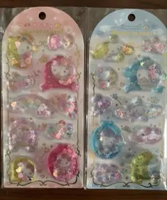 サンリオ ウォーターインシール　シナモロール　ハローキティ　セット