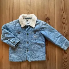 Lee Gジャン　ボア　コート　110 デニム