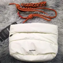 topologie べサス ショルダー ハンドバッグ　ストラップ付　ホワイト