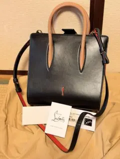 Christian Louboutin ハンドバッグ 黒/赤/レオパードのサムネイル