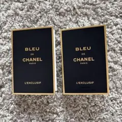 CHANEL ブルー ドゥ シャネル レゼクスクルジフ　パルファム　香水　2個
