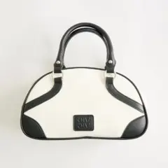 OLIVE des OLIVE バイカラー ハンドバッグ ミニバッグ