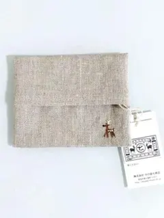 中川政七商店 鹿刺繍 麻ポケットティッシュケース【新品タグ付】のサムネイル