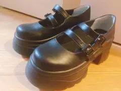 ヨースケ厚底ダブルストラップシューズ