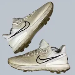 NIKE ナイキ ゴルフ 27㎝ ゴルフシューズ スパイク 靴紐 ホワイト