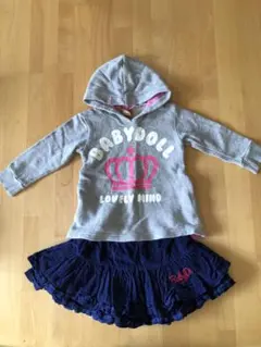 ☆再値下げ☆BABYDOLL パーカー スカート セット