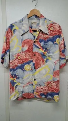 サンサーフ KALAKAWA アロハシャツ Mサイズ 鷲 波 富士 - メルカリ