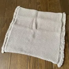 無印良品★クッションカバー★40 cm★ウール　アクリル★グレージュ★ニット