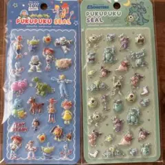 ぷくぷくシール　ディズニー　トイストーリー　モンスターズインク