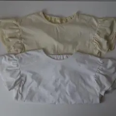 UNIQLO(ユニクロ)　エアリズムフリル袖半袖Tシャツ　2枚セット　100cm