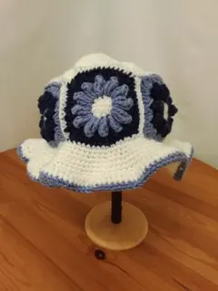 グラニースクエアデザイン バケットハット