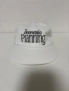 Scenario Planning 刺繍 ベースボールキャップ ホワイトのサムネイル
