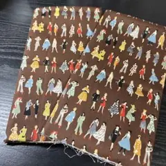 No. 18 オックス生地　ファッション柄女性　110×50 2枚