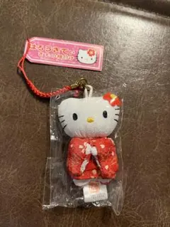 サンリオ ハローキティ きもの根付け 着物風 ストラップ キティちゃん