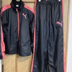 PUMA キッズ ジャージ 黒・ピンク